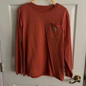 Carhartt Long Sleeve Tee in Warm Rust